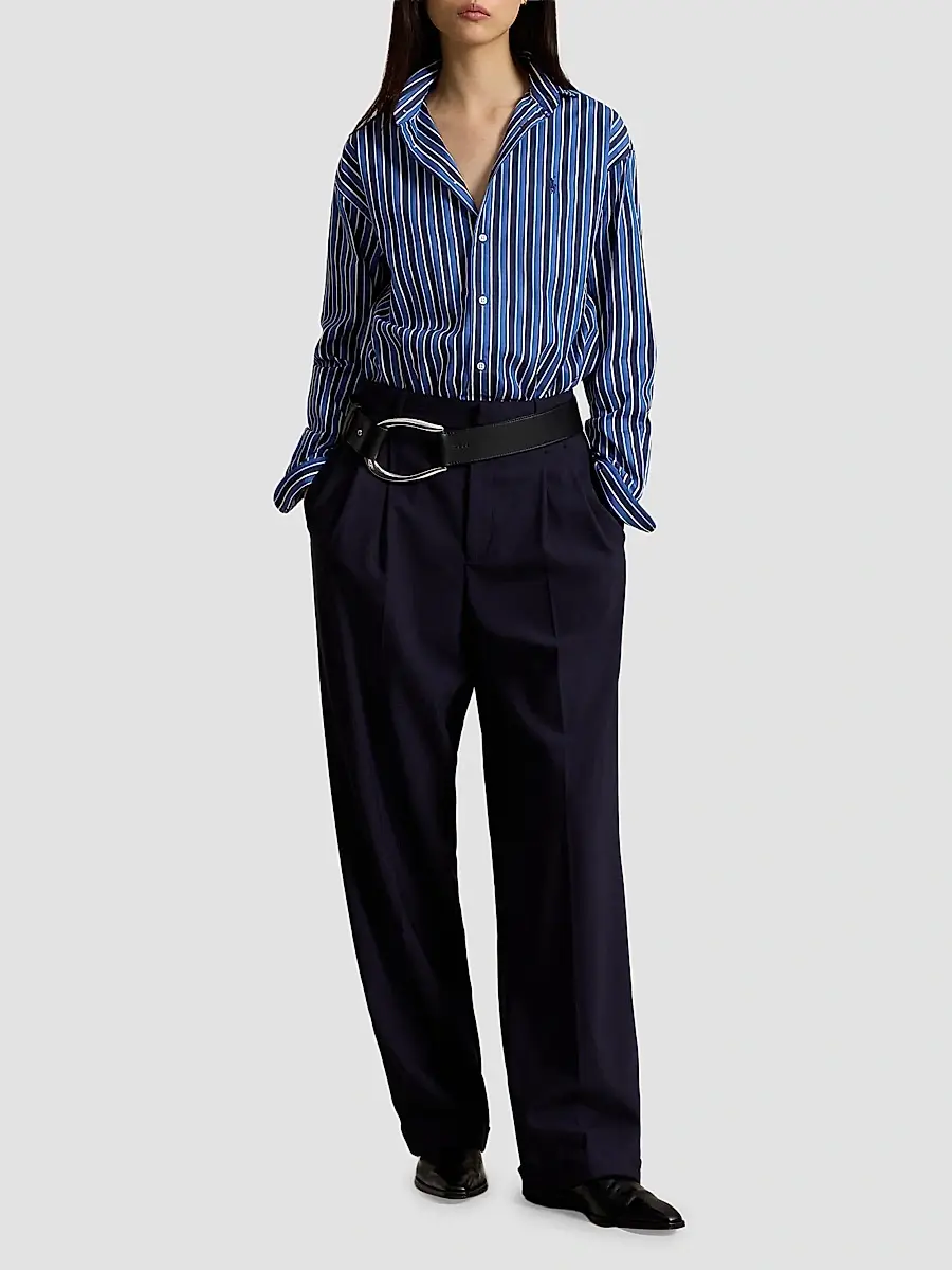 Polo Ralph Lauren Women's Ramsey Stripe Button-Front Shirt | Thumbnail 2