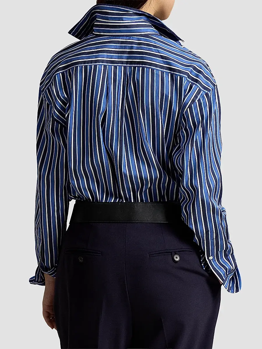 Polo Ralph Lauren Women's Ramsey Stripe Button-Front Shirt | Thumbnail 3