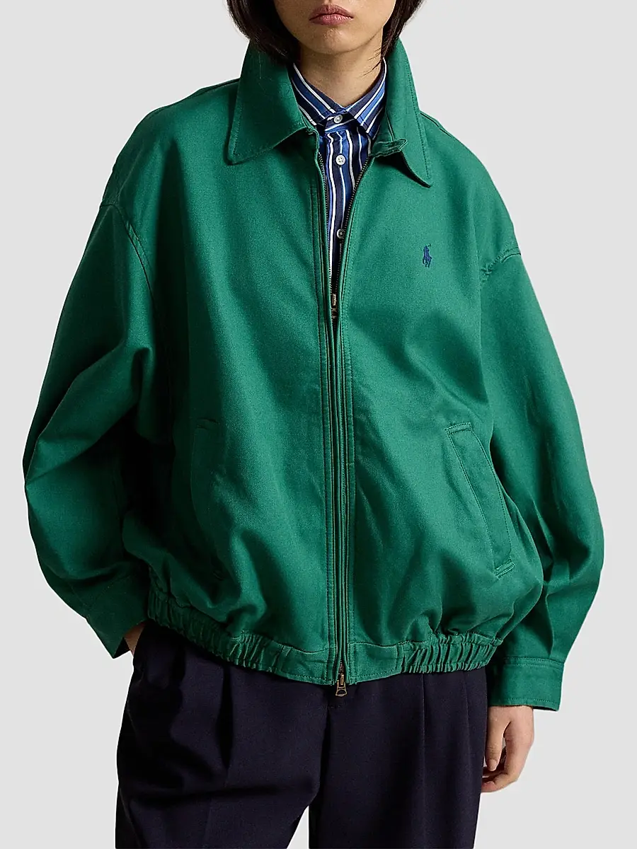 Polo Ralph Lauren Women's Oversized Cotton Windbreaker Jacket | Thumbnail 5 Polo Ralph Lauren Women's Oversized Cotton Windbreaker Jacket | Thumbnail 5