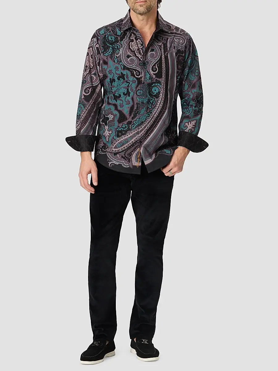 Robert Graham Men's Beaded Paisley Woven Shirt | Thumbnail 2 Robert Graham Men's Beaded Paisley Woven Shirt | Thumbnail 2