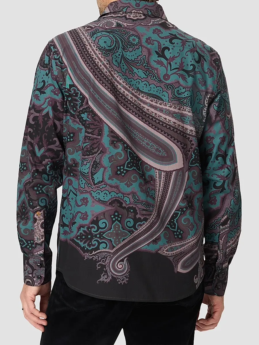 Robert Graham Men's Beaded Paisley Woven Shirt | Thumbnail 3 Robert Graham Men's Beaded Paisley Woven Shirt | Thumbnail 3