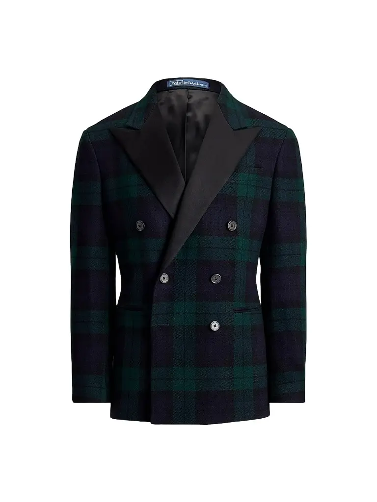 Polo Ralph Lauren Men's Plaid Double-Breasted Tuxedo Jacket