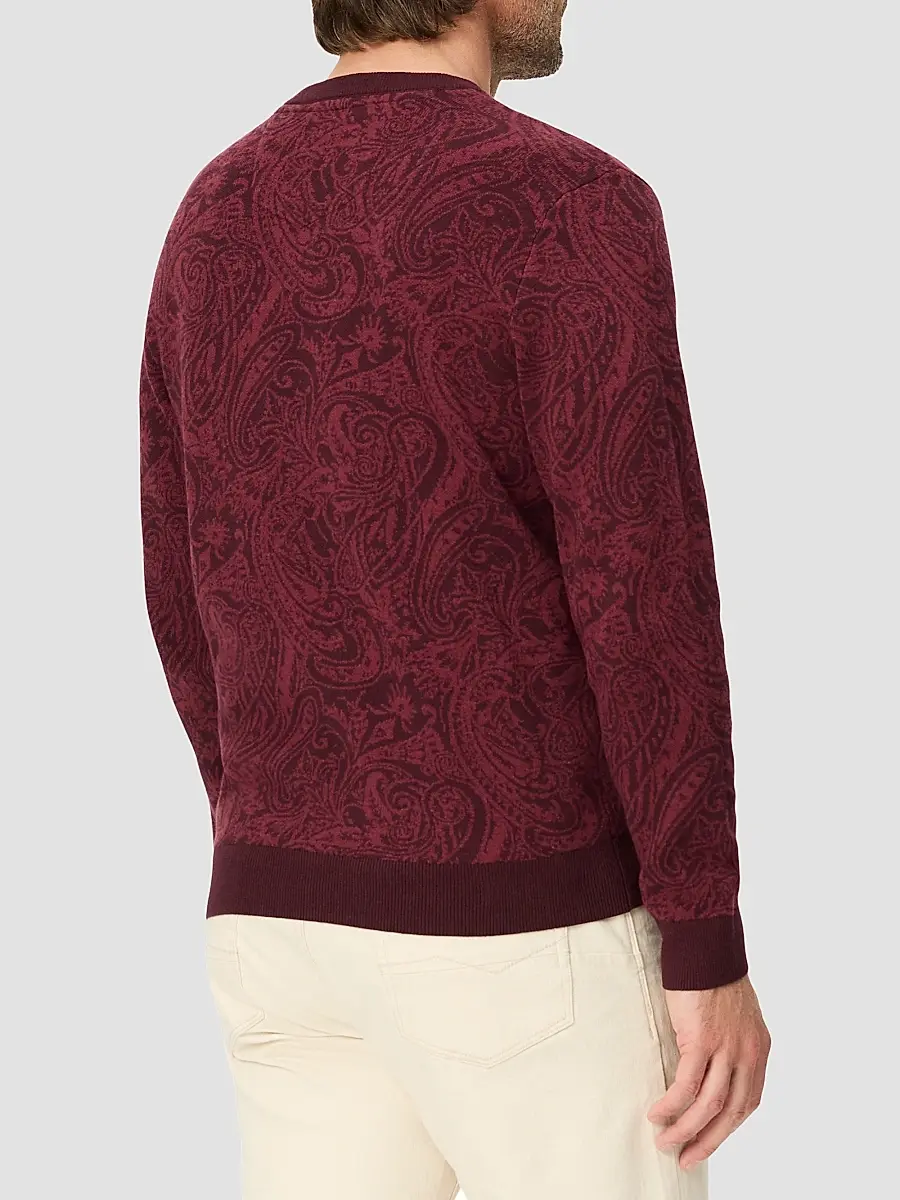 Robert Graham Men's Vomano Cotton-Blend Crewneck Sweater | Thumbnail 3 Robert Graham Men's Vomano Cotton-Blend Crewneck Sweater | Thumbnail 3