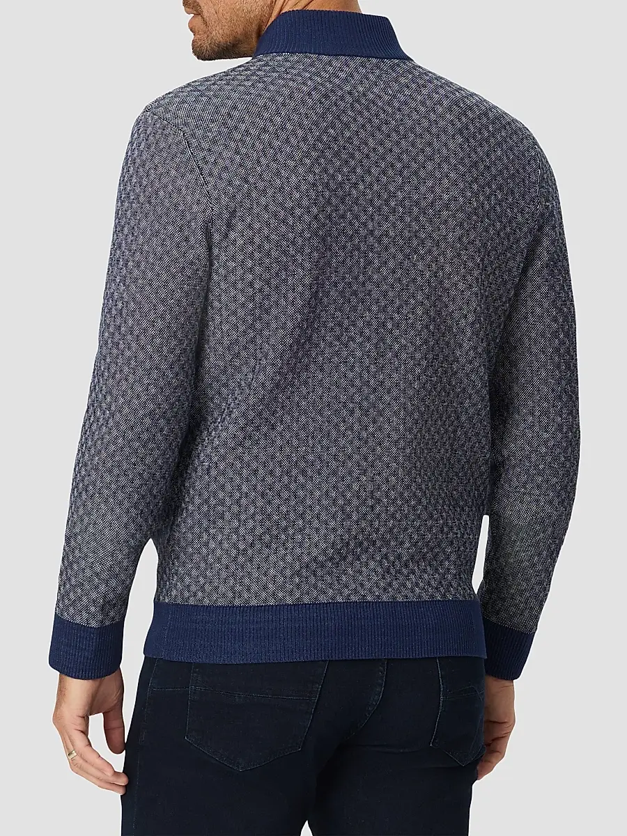 Robert Graham Men's Loreto Jacquard Zip-Front Sweater | Thumbnail 3 Robert Graham Men's Loreto Jacquard Zip-Front Sweater | Thumbnail 3