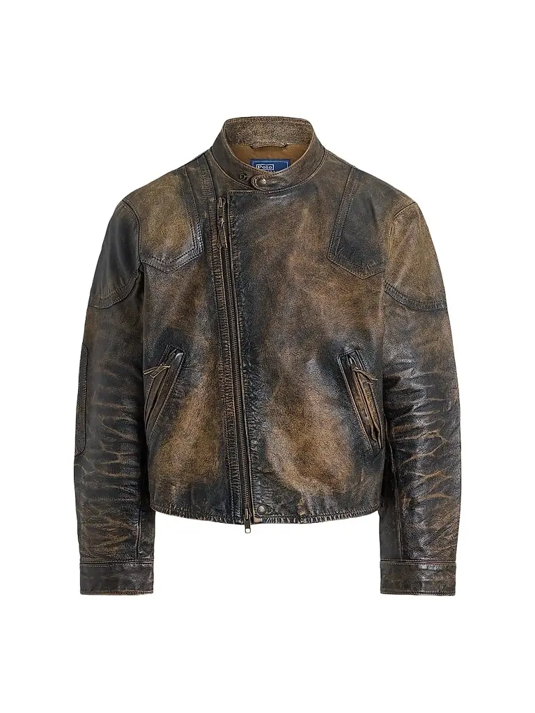 Polo Ralph Lauren Men's Leather Motorcycle Jacket