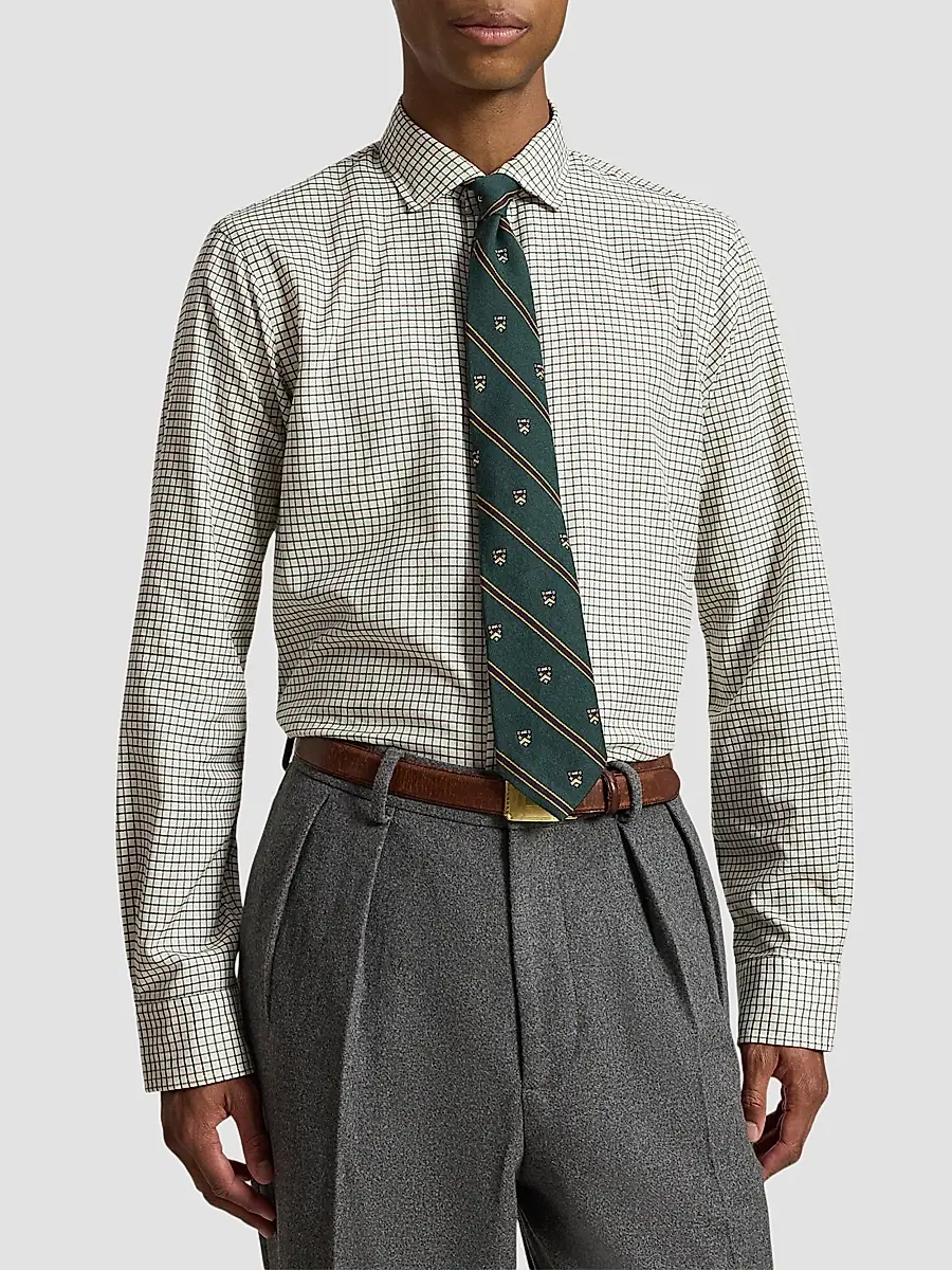 Polo Ralph Lauren Men's Plaid Twill Classic-Fit Shirt | Thumbnail 4 Polo Ralph Lauren Men's Plaid Twill Classic-Fit Shirt | Thumbnail 4
