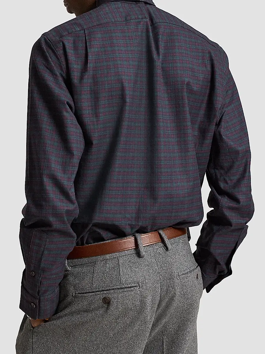 Polo Ralph Lauren Men's ​​Plaid Twill Classic-Fit Shirt | Thumbnail 3