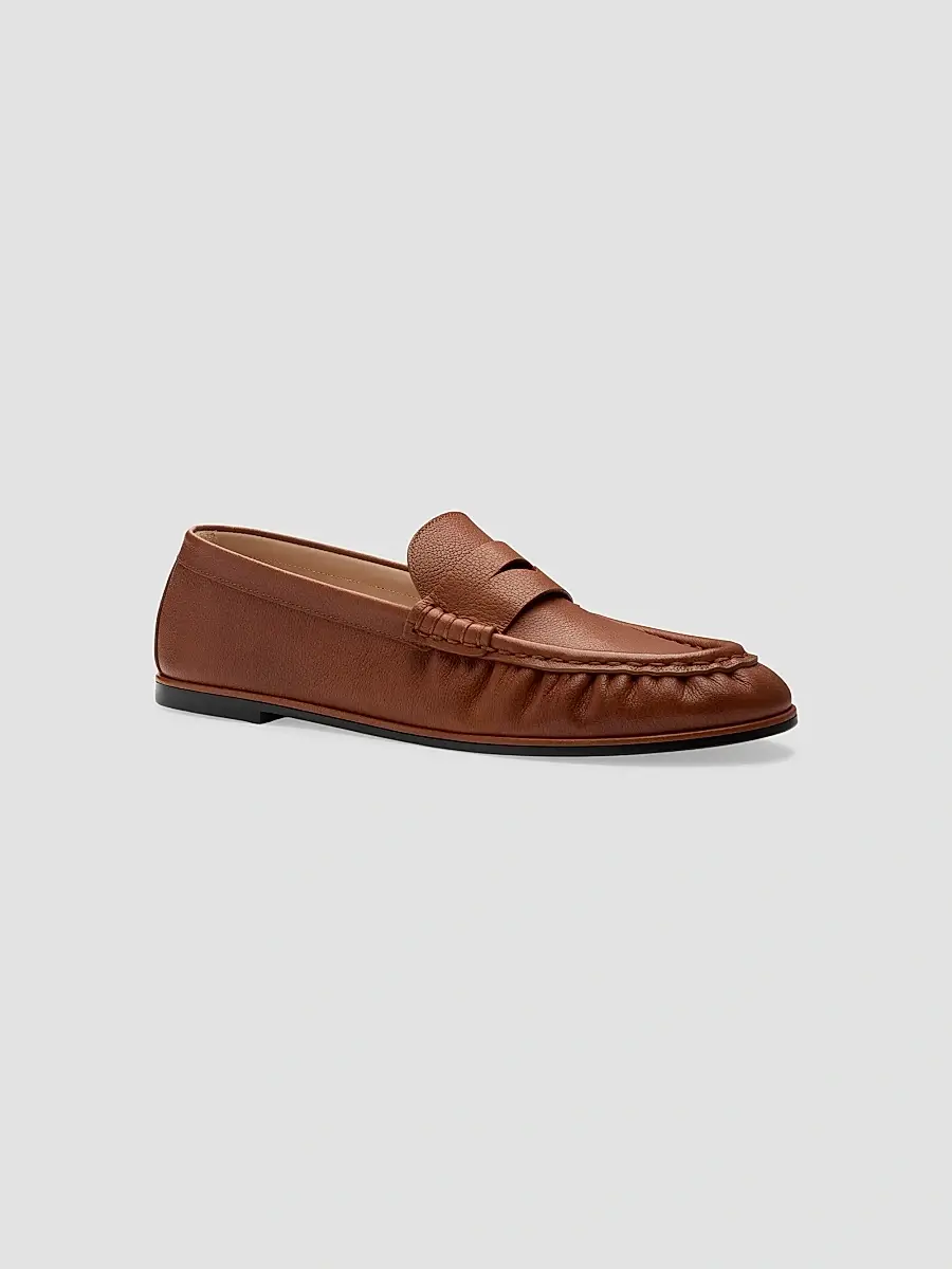 Stuart Weitzman Women's Spencer Leather Penny Loafers | Thumbnail 2 Stuart Weitzman Women's Spencer Leather Penny Loafers | Thumbnail 2