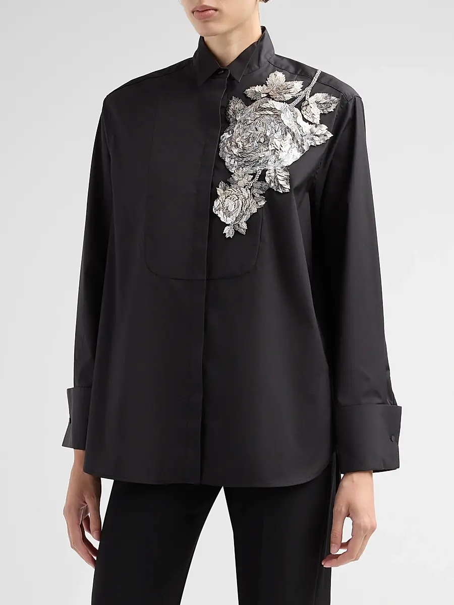 Ungaro Women's Vista Appliqué Blouse | Thumbnail 4 Ungaro Women's Vista Appliqué Blouse | Thumbnail 4