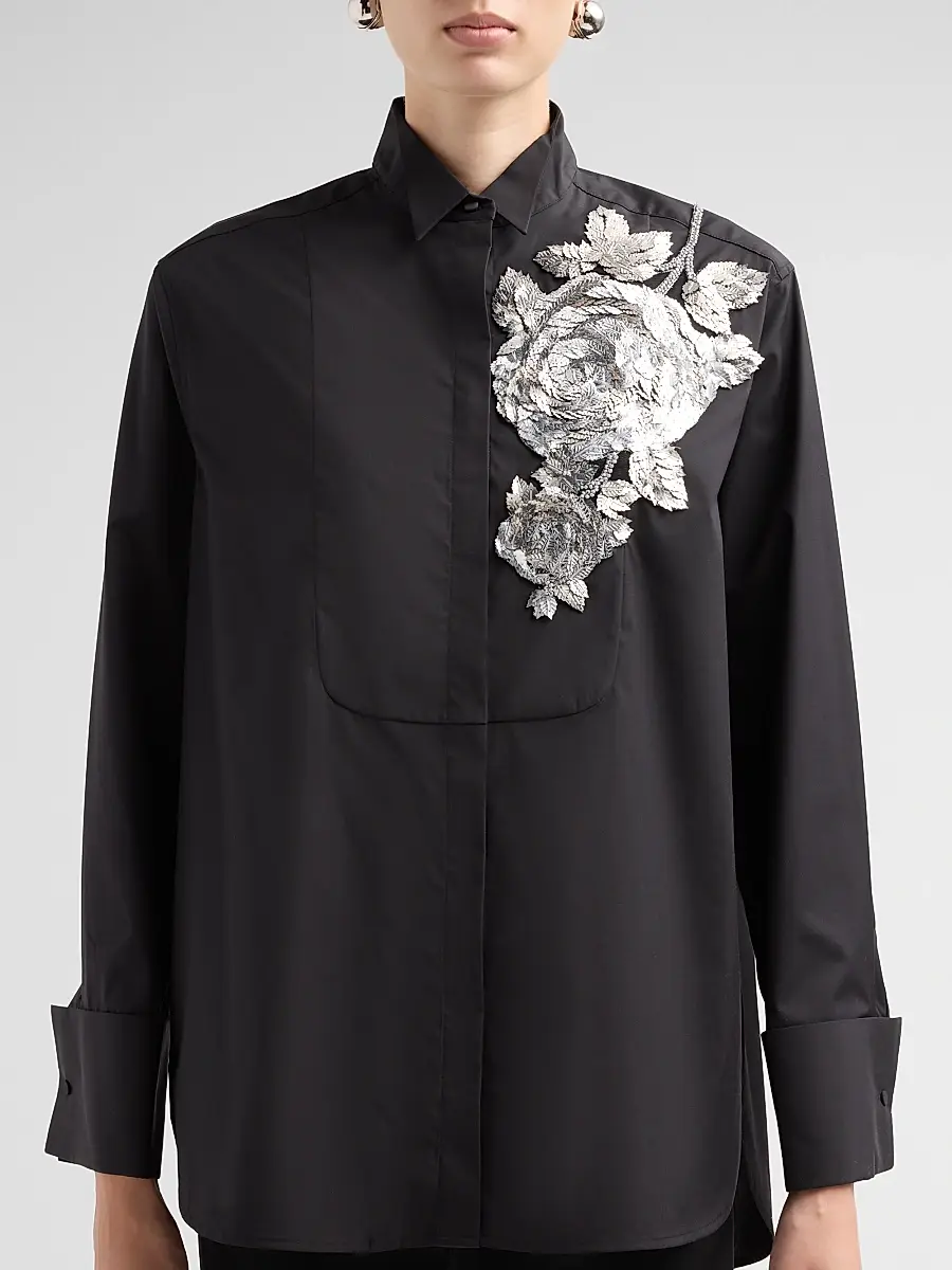 Ungaro Women's Vista Appliqué Blouse | Thumbnail 5 Ungaro Women's Vista Appliqué Blouse | Thumbnail 5
