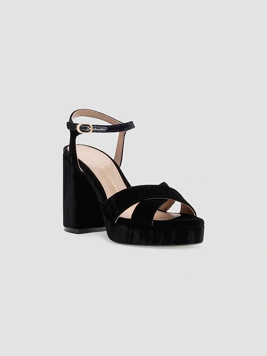 Stuart Weitzman Women's Dayna 110MM Suede Platform Sandals | Thumbnail 2 Stuart Weitzman Women's Dayna 110MM Suede Platform Sandals | Thumbnail 2