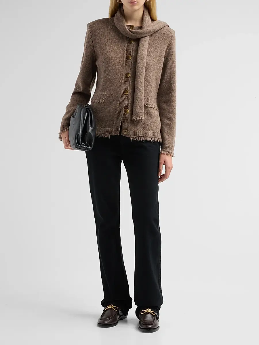 Kobi Halperin Women's Gracie Wool-Blend Scarf Cardigan | Thumbnail 2