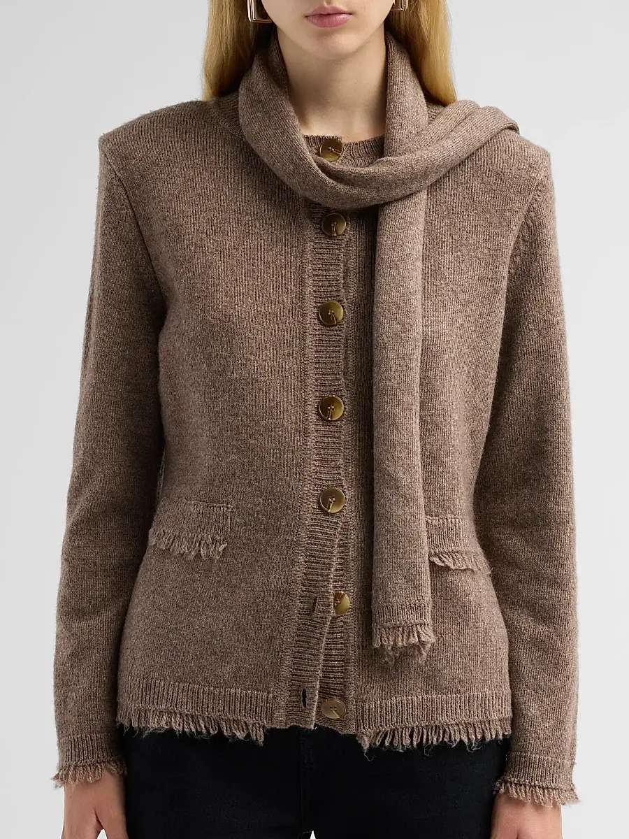 Kobi Halperin Women's Gracie Wool-Blend Scarf Cardigan | Thumbnail 5
