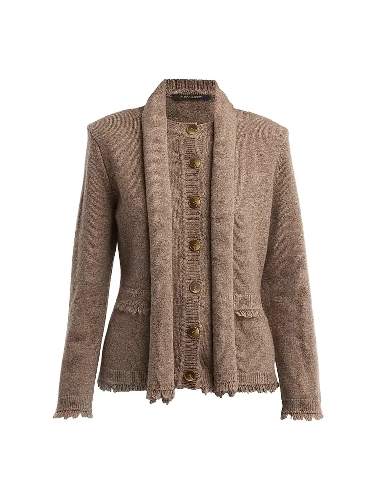 Women's Gracie Wool-Blend Scarf Cardigan