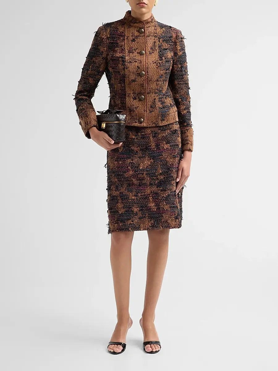 Kobi Halperin Women's Olsen Tweed Knee-Length Skirt | Thumbnail 2 Kobi Halperin Women's Olsen Tweed Knee-Length Skirt | Thumbnail 2