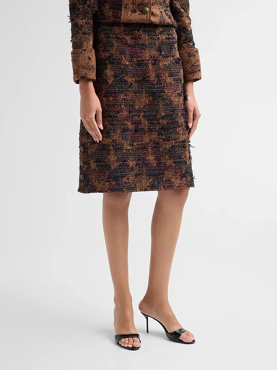 Kobi Halperin Women's Olsen Tweed Knee-Length Skirt | Thumbnail 4 Kobi Halperin Women's Olsen Tweed Knee-Length Skirt | Thumbnail 4