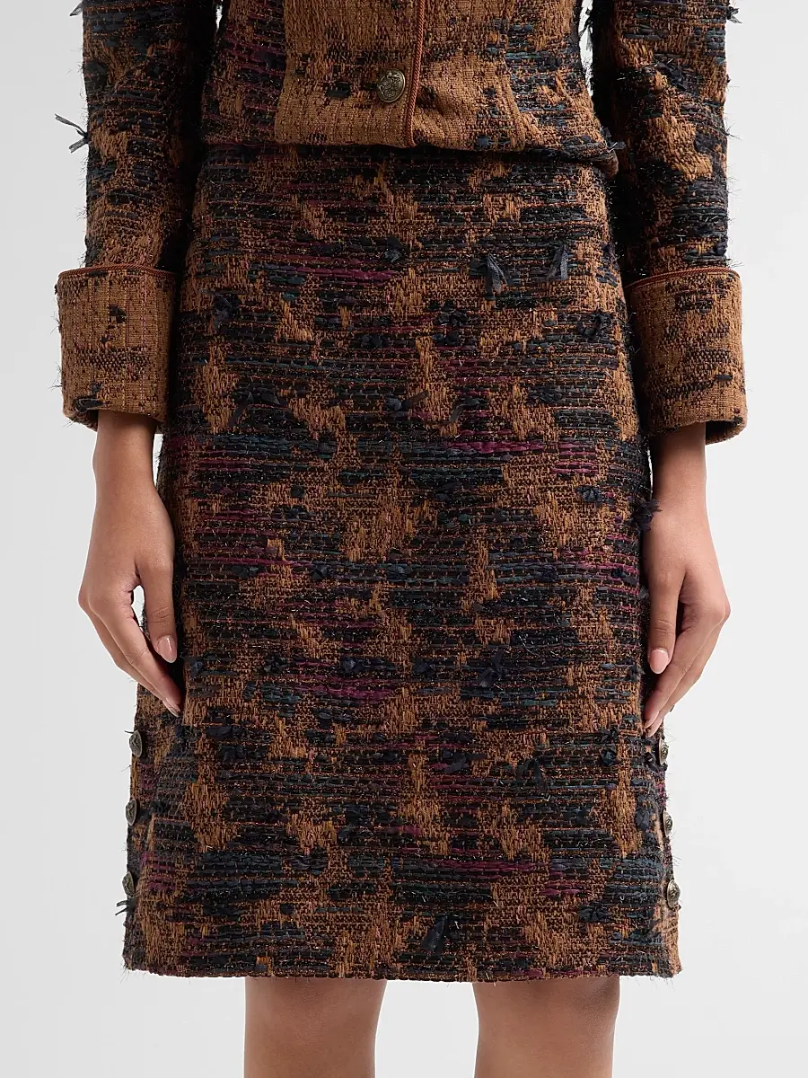 Kobi Halperin Women's Olsen Tweed Knee-Length Skirt | Thumbnail 5 Kobi Halperin Women's Olsen Tweed Knee-Length Skirt | Thumbnail 5