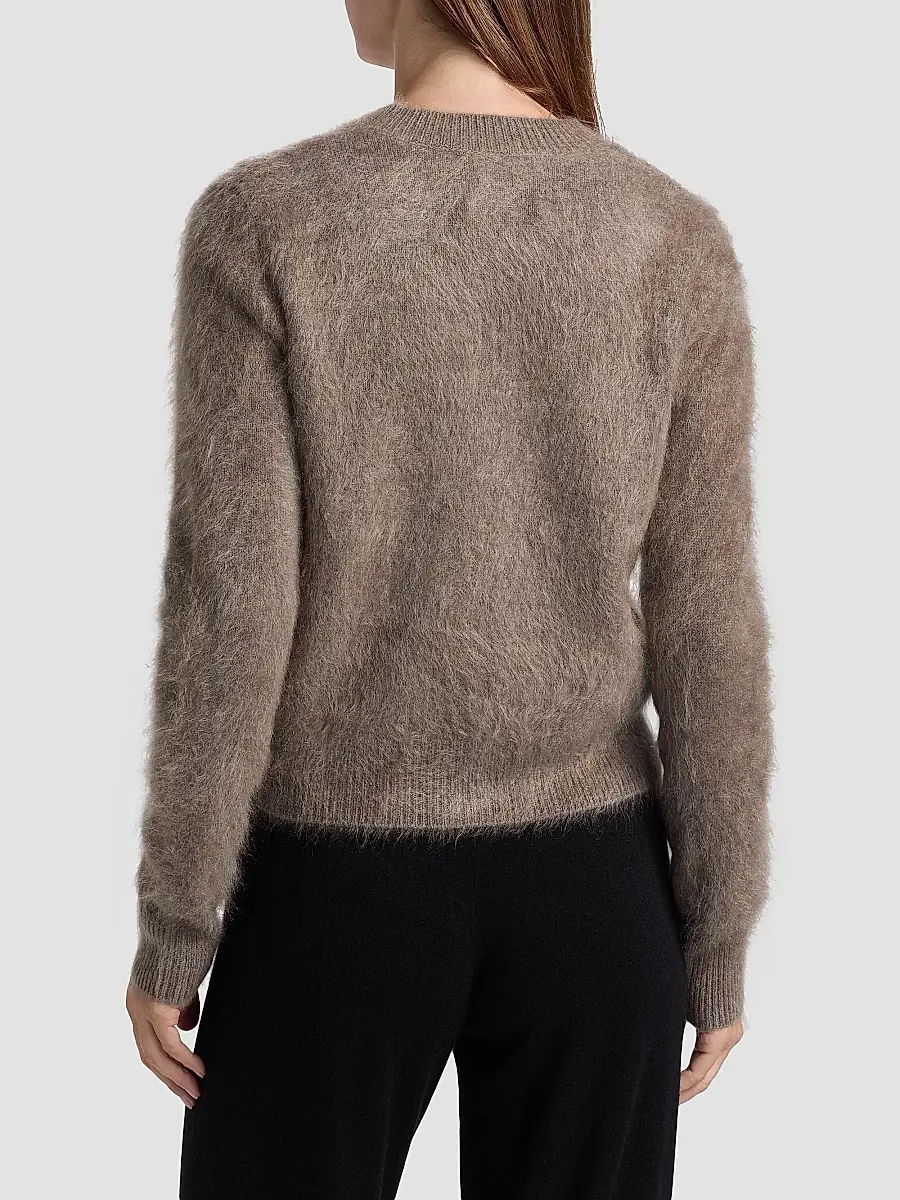 Lisa Yang Women's Azalea Brushed Cashmere Cardigan | Thumbnail 5