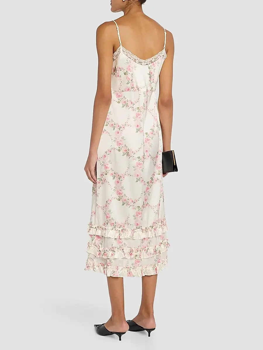 Simone Rocha Women's Ruffle Frill Hem Slipdress | Thumbnail 3 Simone Rocha Women's Ruffle Frill Hem Slipdress | Thumbnail 3