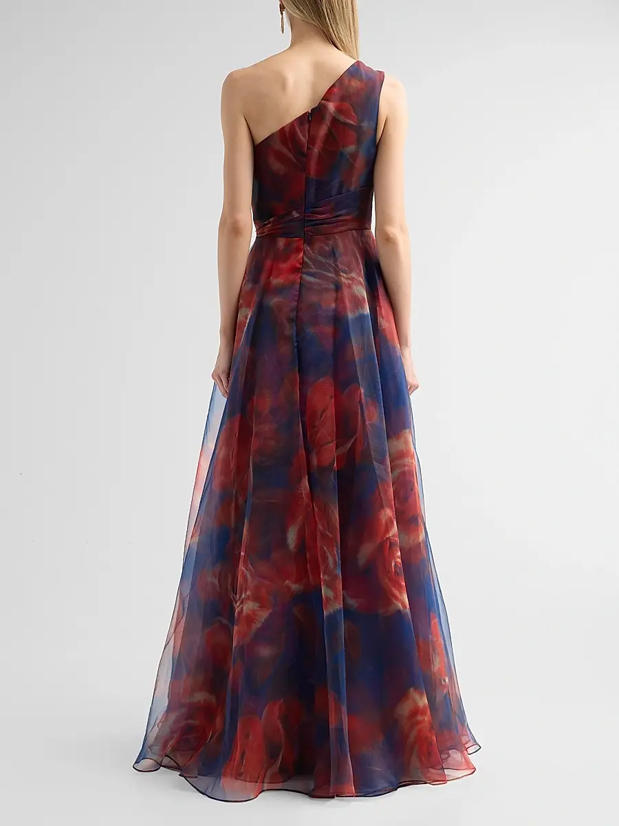 THEIA Women's Meadow Organza One-Shoulder Gown | Thumbnail 3 THEIA Women's Meadow Organza One-Shoulder Gown | Thumbnail 3