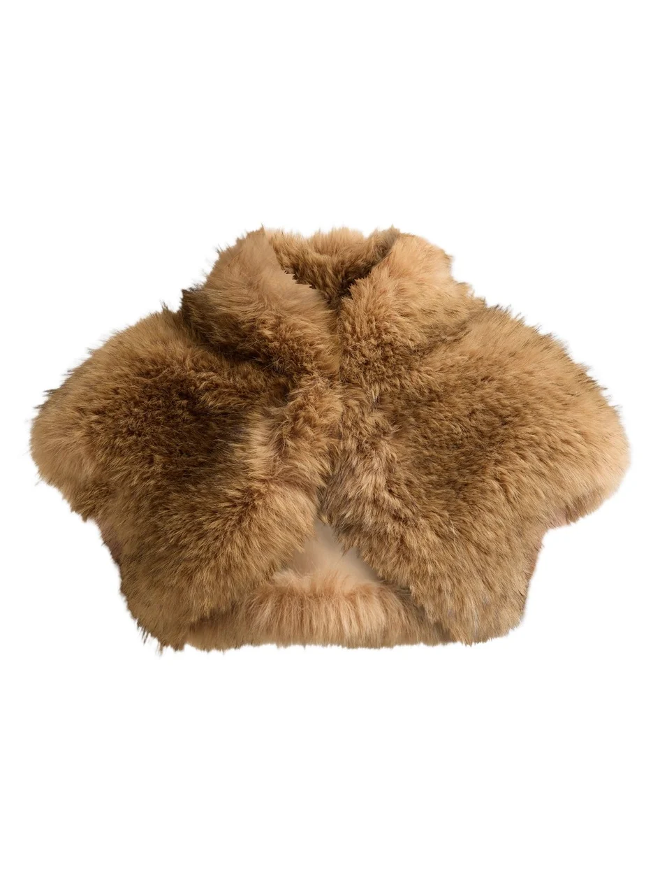 THEIA Women's Misha Faux Fox Bolero
