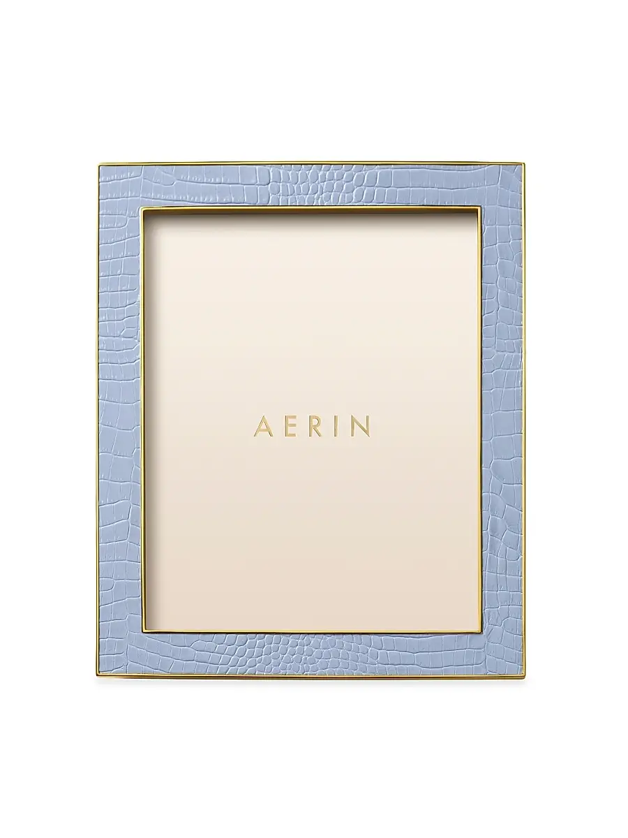 AERIN Classic Croc Leather Frame | Thumbnail 4 AERIN Classic Croc Leather Frame | Thumbnail 4