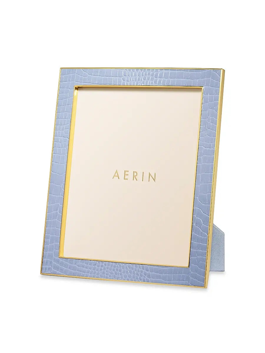 AERIN Classic Croc Leather Frame | Thumbnail 5 AERIN Classic Croc Leather Frame | Thumbnail 5