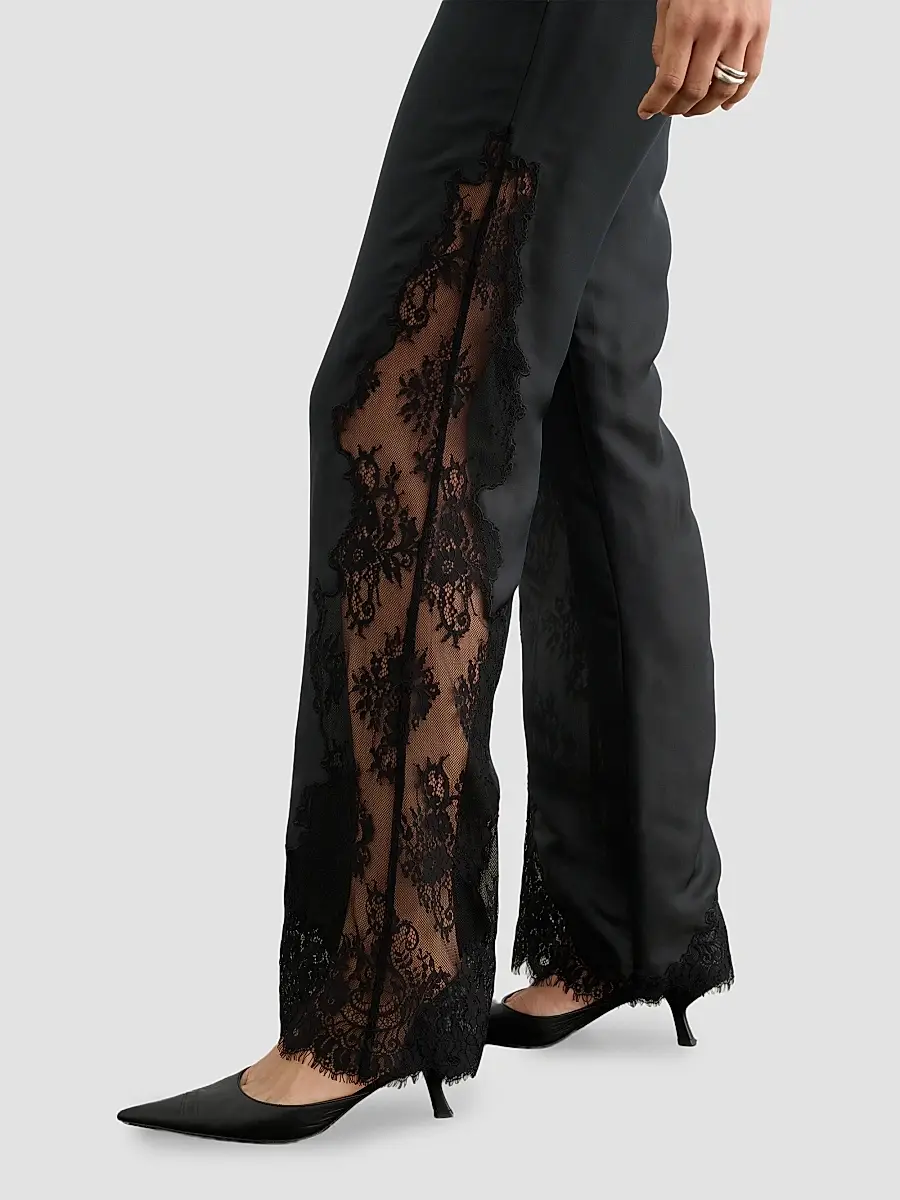 Toccin Women's Priya Flared Lace-Inset Pants | Thumbnail 6 Toccin Women's Priya Flared Lace-Inset Pants | Thumbnail 6