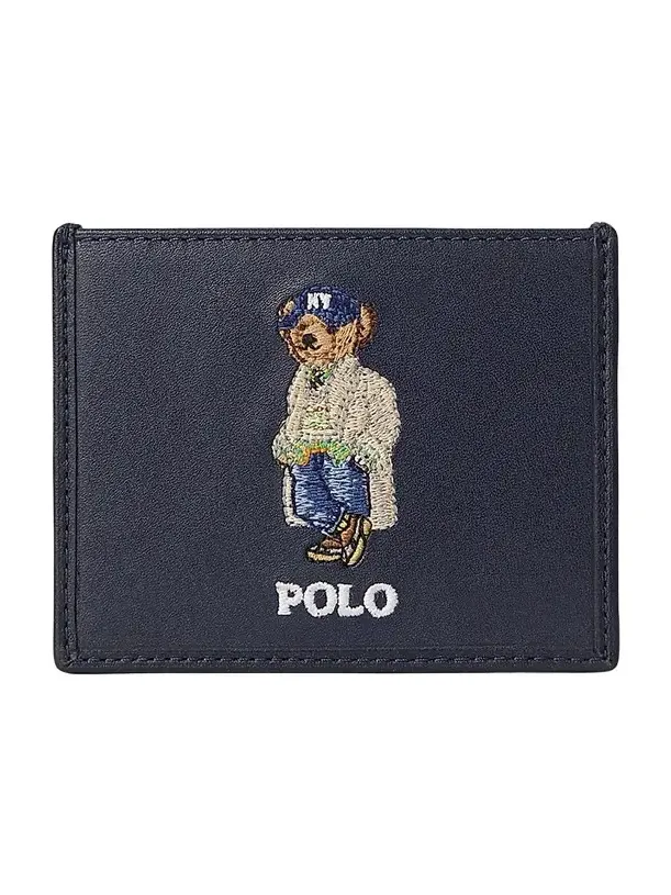 Men's Polo Bear Leather Card Case