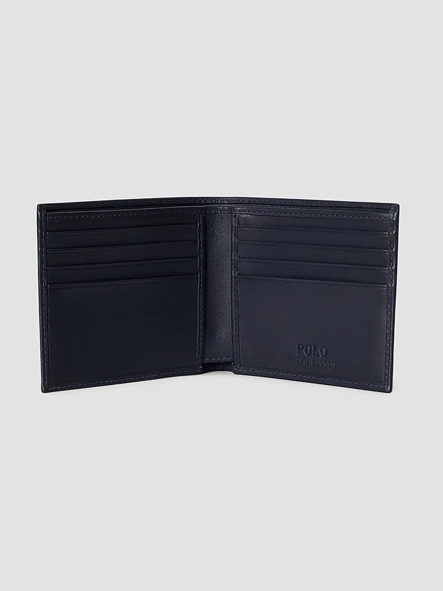 Polo Ralph Lauren Men's Polo Bear Leather Bifold Wallet | Thumbnail 3 Polo Ralph Lauren Men's Polo Bear Leather Bifold Wallet | Thumbnail 3