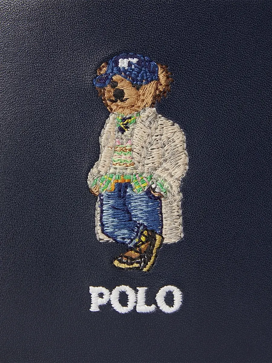 Polo Ralph Lauren Men's Polo Bear Leather Bifold Wallet | Thumbnail 4 Polo Ralph Lauren Men's Polo Bear Leather Bifold Wallet | Thumbnail 4