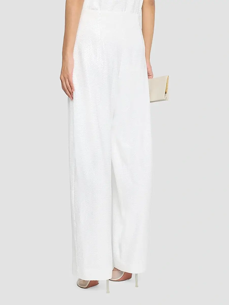 Alberta Ferretti Women's Sequined Jersey Trousers | Thumbnail 3