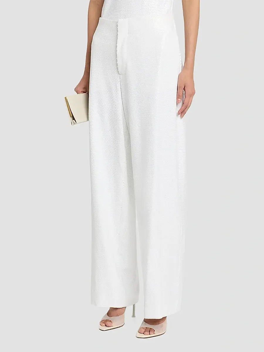 Alberta Ferretti Women's Sequined Jersey Trousers | Thumbnail 4