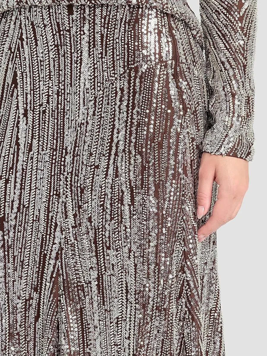 Rabanne Women's Embellished Fluid Maxi Skirt | Thumbnail 5