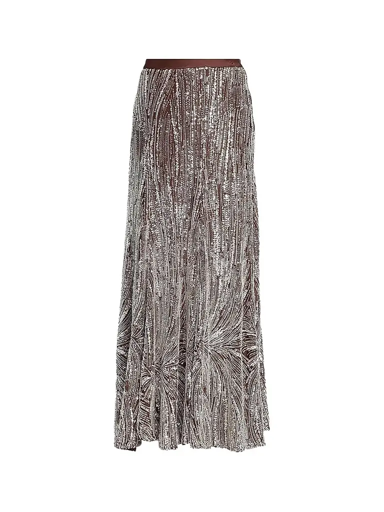 Women's Embellished Fluid Maxi Skirt Women's Embellished Fluid Maxi Skirt