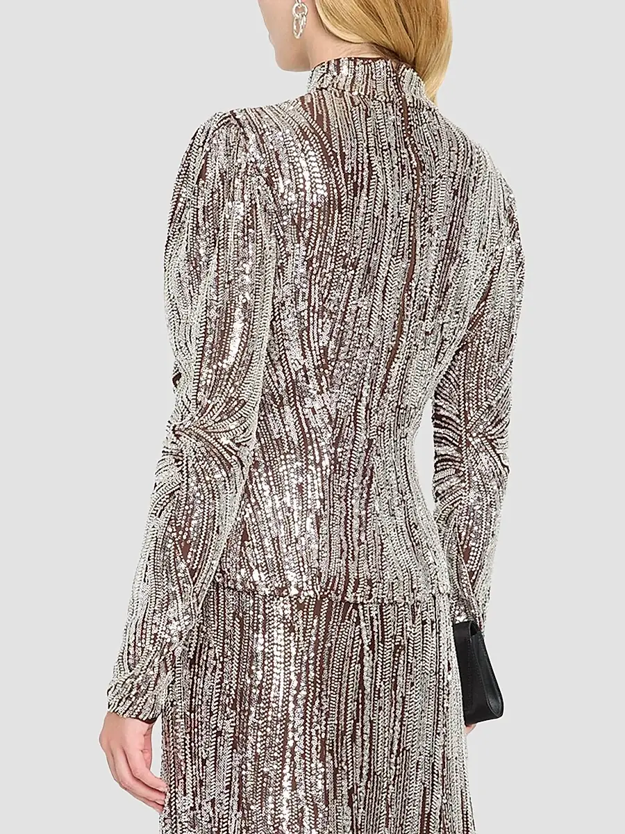 Rabanne Women's Embellished Long-Sleeve Top | Thumbnail 3 Rabanne Women's Embellished Long-Sleeve Top | Thumbnail 3