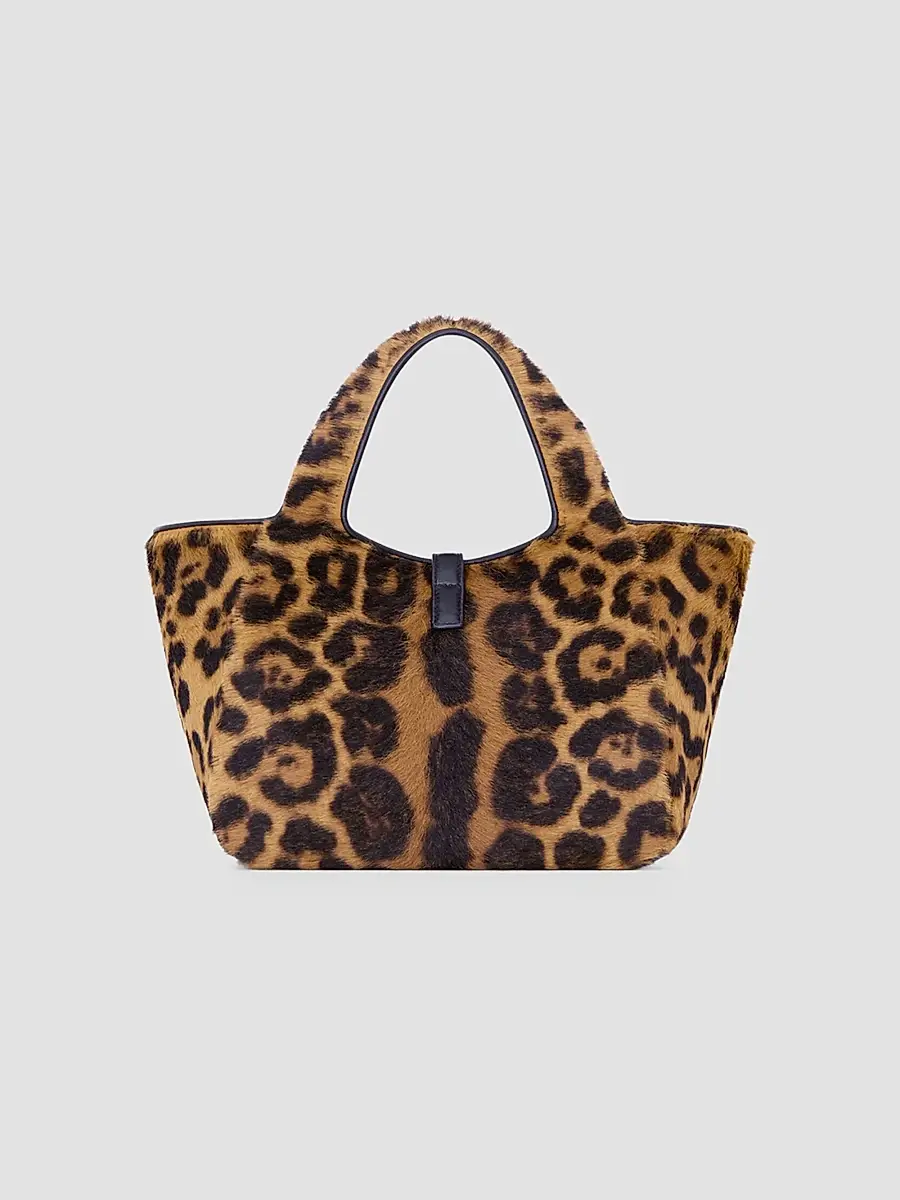 Saint Laurent Women's Le 5 A 7 Baby Bea Top Handle Bag in Pony Hair Leather | Thumbnail 8 Saint Laurent Women's Le 5 A 7 Baby Bea Top Handle Bag in Pony Hair Leather | Thumbnail 8