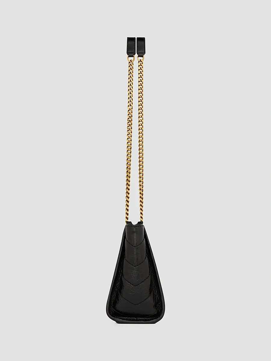Saint Laurent Women's Niki Mini Shopping Bag in Vintage Leather - Black | Thumbnail 3 Saint Laurent Women's Niki Mini Shopping Bag in Vintage Leather - Black | Thumbnail 3