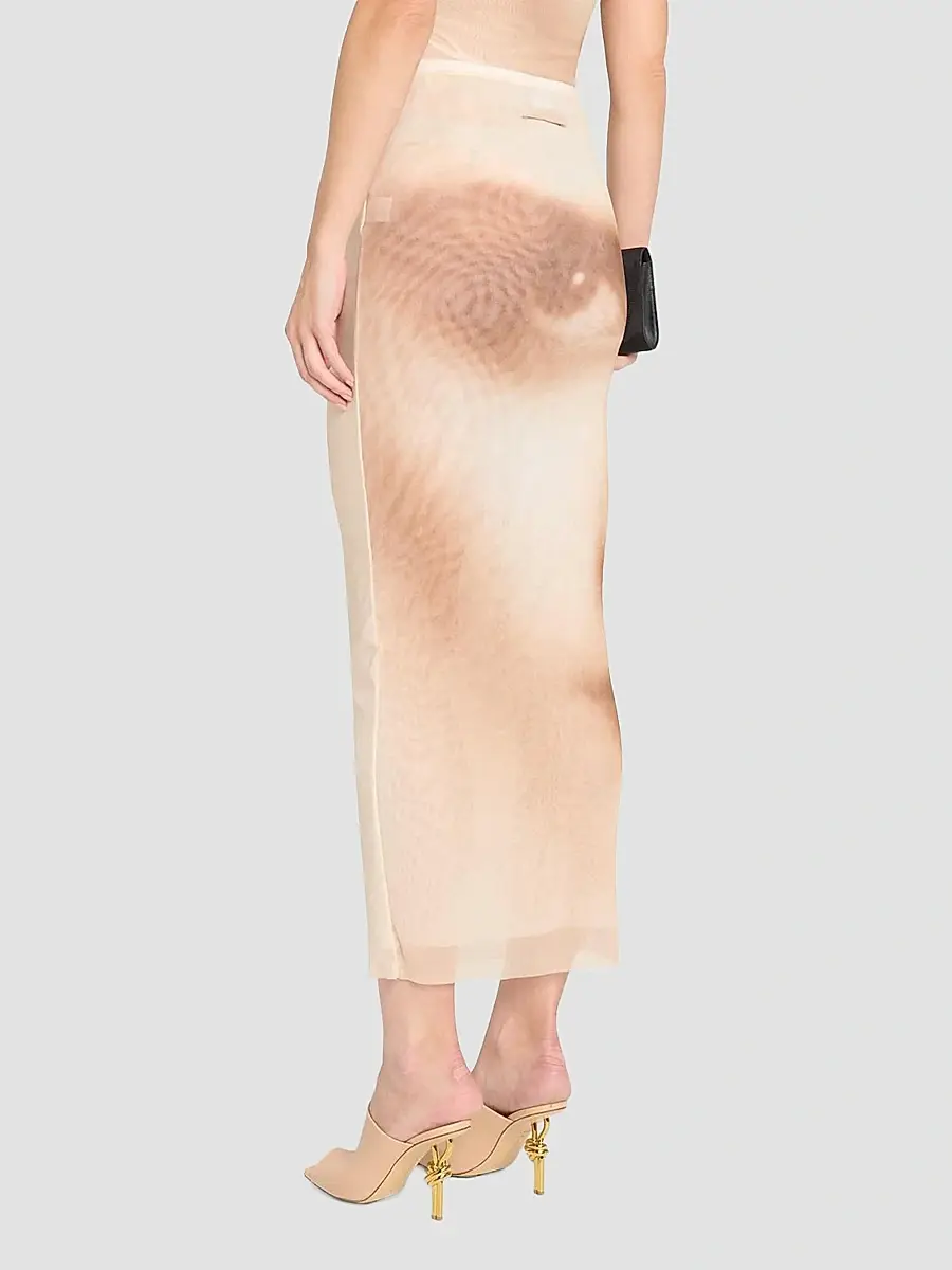 Jean Paul Gaultier Women's Face Mesh Maxi Skirt | Thumbnail 3 Jean Paul Gaultier Women's Face Mesh Maxi Skirt | Thumbnail 3