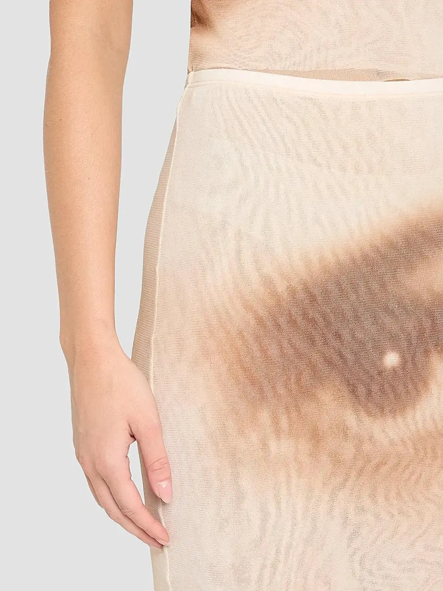 Jean Paul Gaultier Women's Face Mesh Maxi Skirt | Thumbnail 5 Jean Paul Gaultier Women's Face Mesh Maxi Skirt | Thumbnail 5