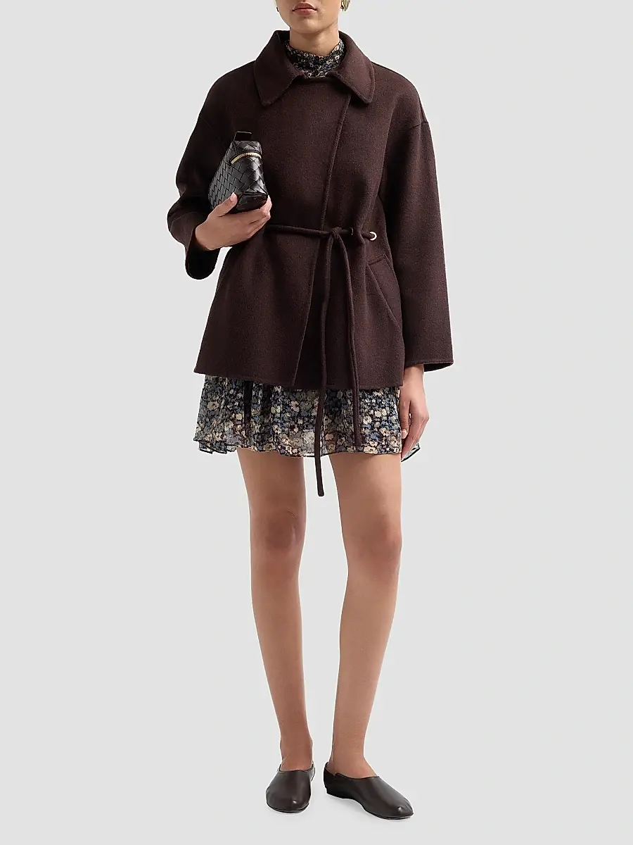 Ba&sh Women's Kam Wool-Blend Wrap Coat | Thumbnail 2 Ba&sh Women's Kam Wool-Blend Wrap Coat | Thumbnail 2