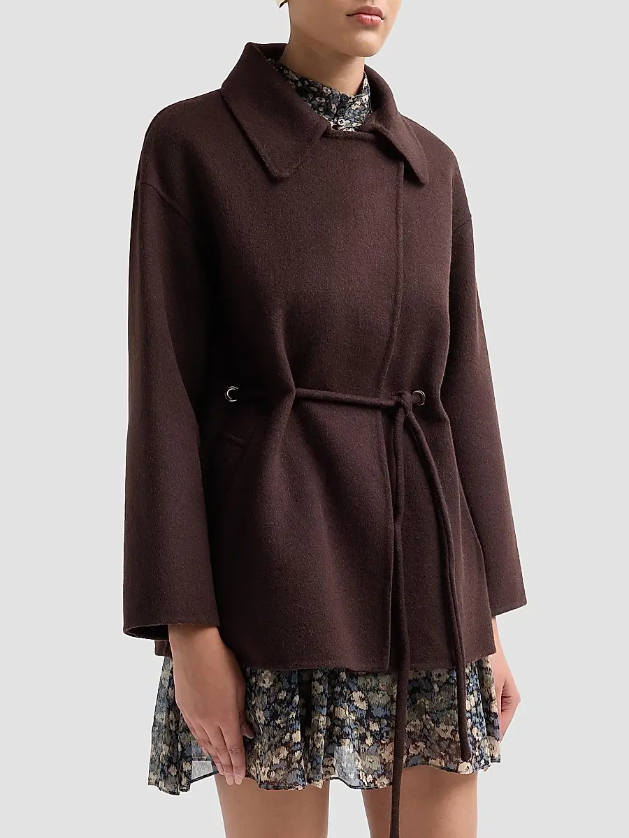 Ba&sh Women's Kam Wool-Blend Wrap Coat | Thumbnail 4 Ba&sh Women's Kam Wool-Blend Wrap Coat | Thumbnail 4