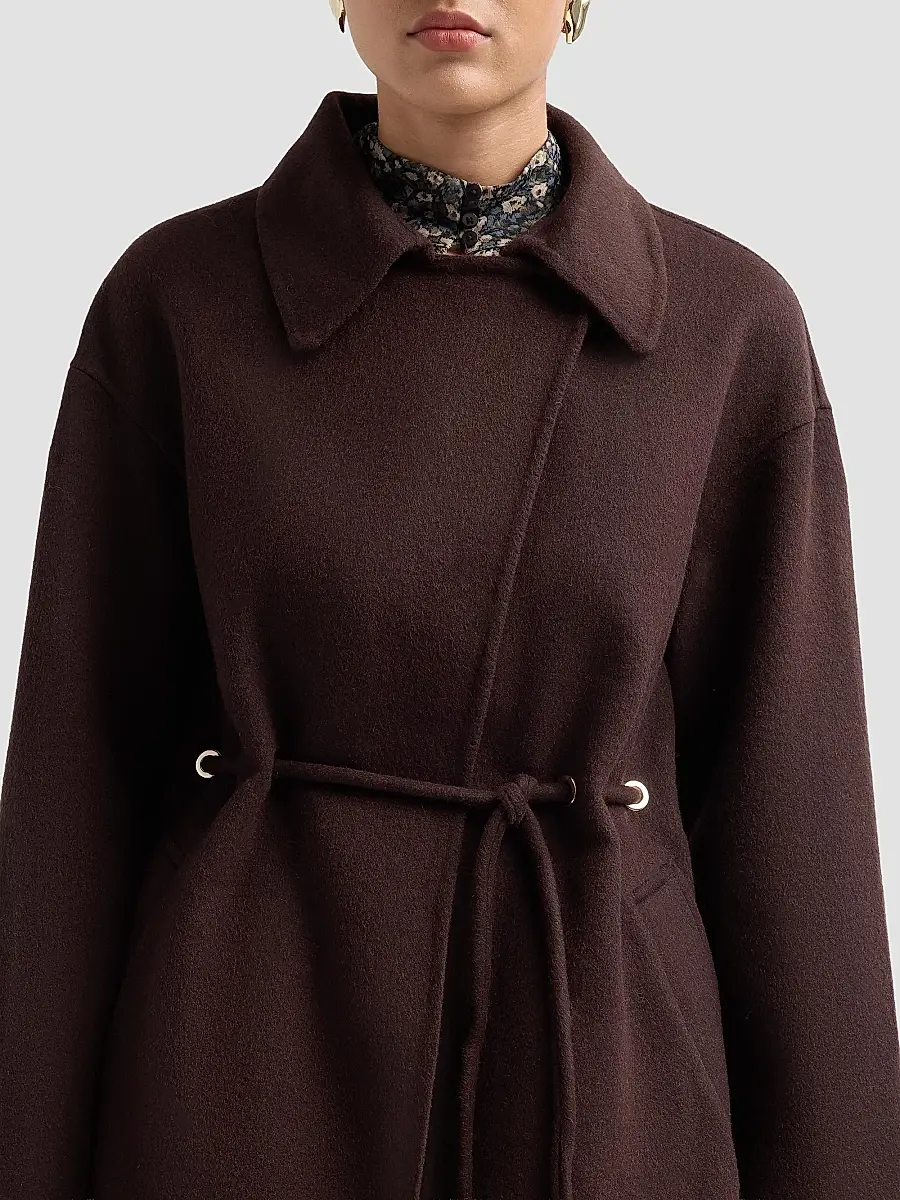 Ba&sh Women's Kam Wool-Blend Wrap Coat | Thumbnail 5 Ba&sh Women's Kam Wool-Blend Wrap Coat | Thumbnail 5