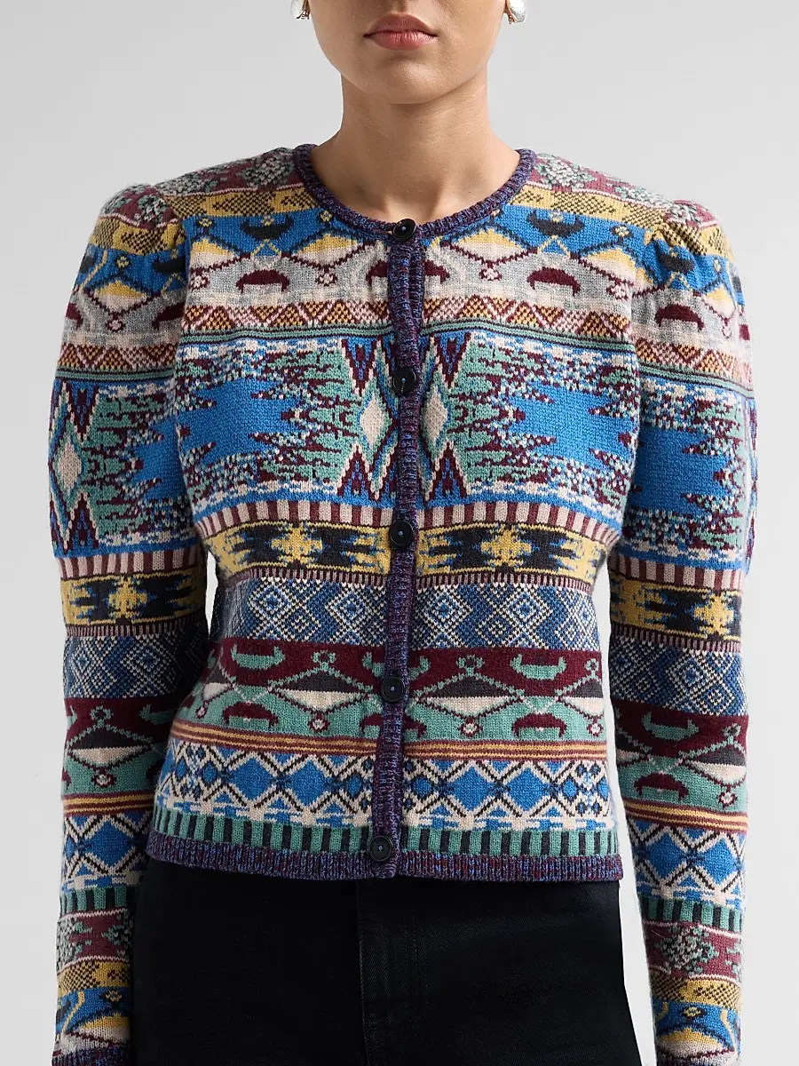 Ba&sh Women's Maja Puff-Sleeve Cardigan | Thumbnail 5 Ba&sh Women's Maja Puff-Sleeve Cardigan | Thumbnail 5