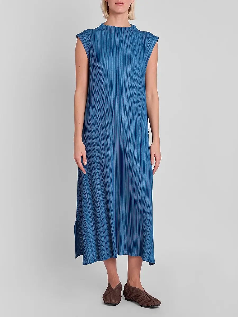 Pleats Please Issey Miyake Women's Mellow Pleats Midi Dress | Thumbnail 2
