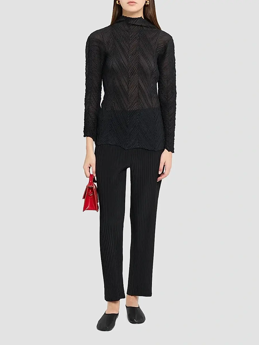 Issey Miyake Women's Zigzag Pleats Shirt | Thumbnail 2 Issey Miyake Women's Zigzag Pleats Shirt | Thumbnail 2