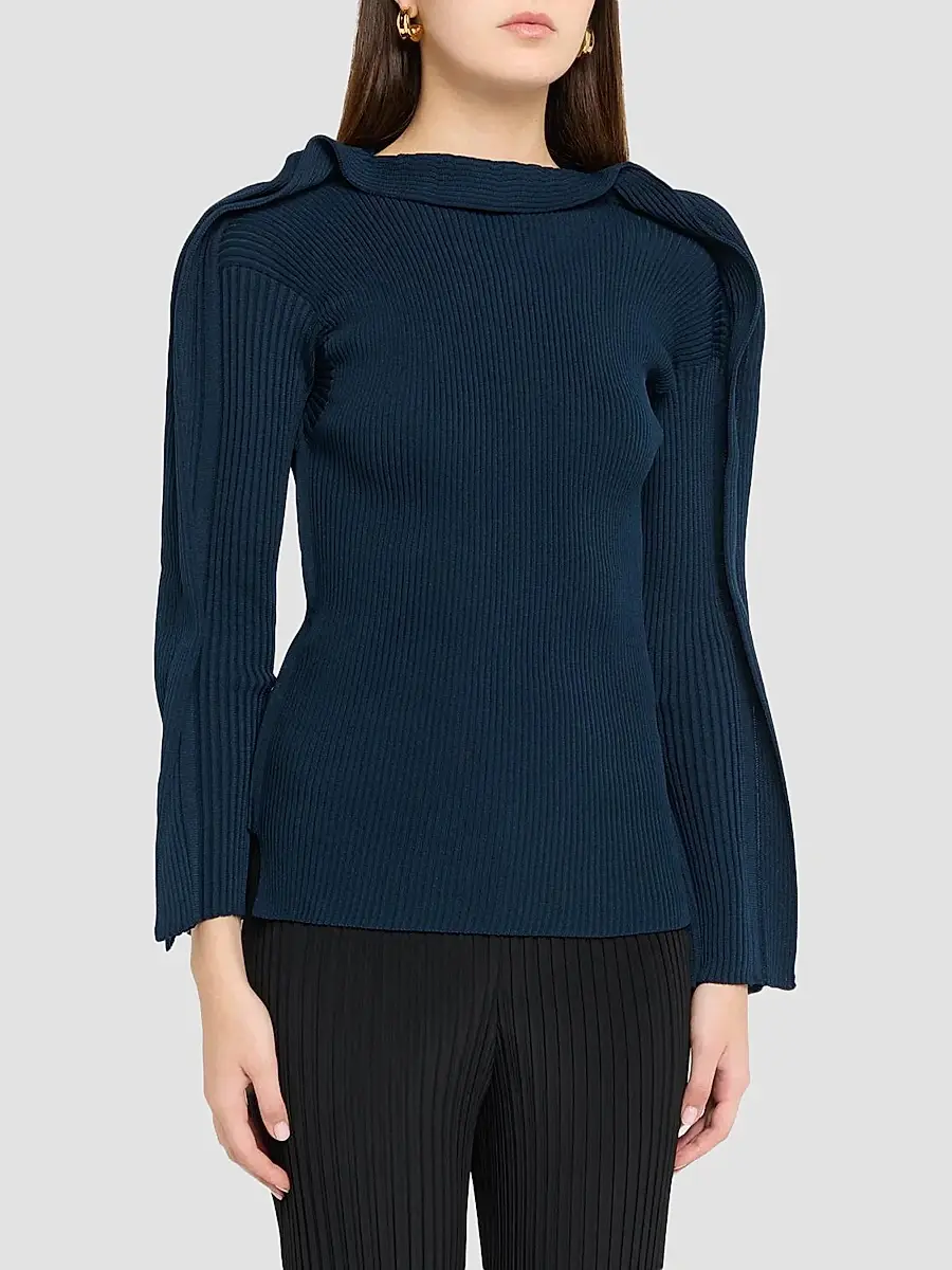 Issey Miyake Women's Prance Rib-Knit Top | Thumbnail 4 Issey Miyake Women's Prance Rib-Knit Top | Thumbnail 4