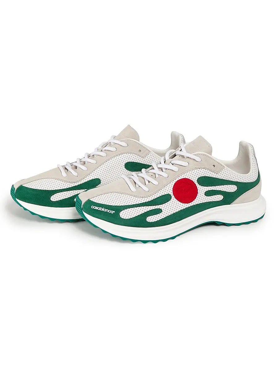 Casablanca Men's Stade Logo Low-Top Sneakers | Thumbnail 2 Casablanca Men's Stade Logo Low-Top Sneakers | Thumbnail 2