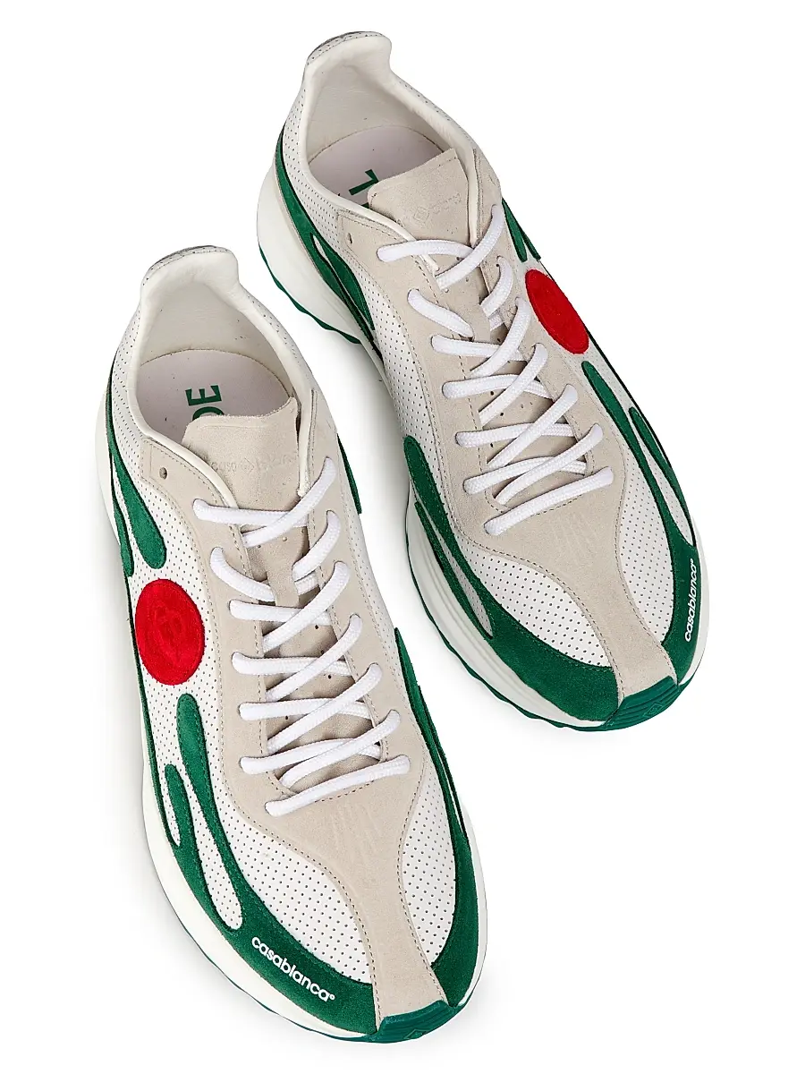 Casablanca Men's Stade Logo Low-Top Sneakers | Thumbnail 4 Casablanca Men's Stade Logo Low-Top Sneakers | Thumbnail 4