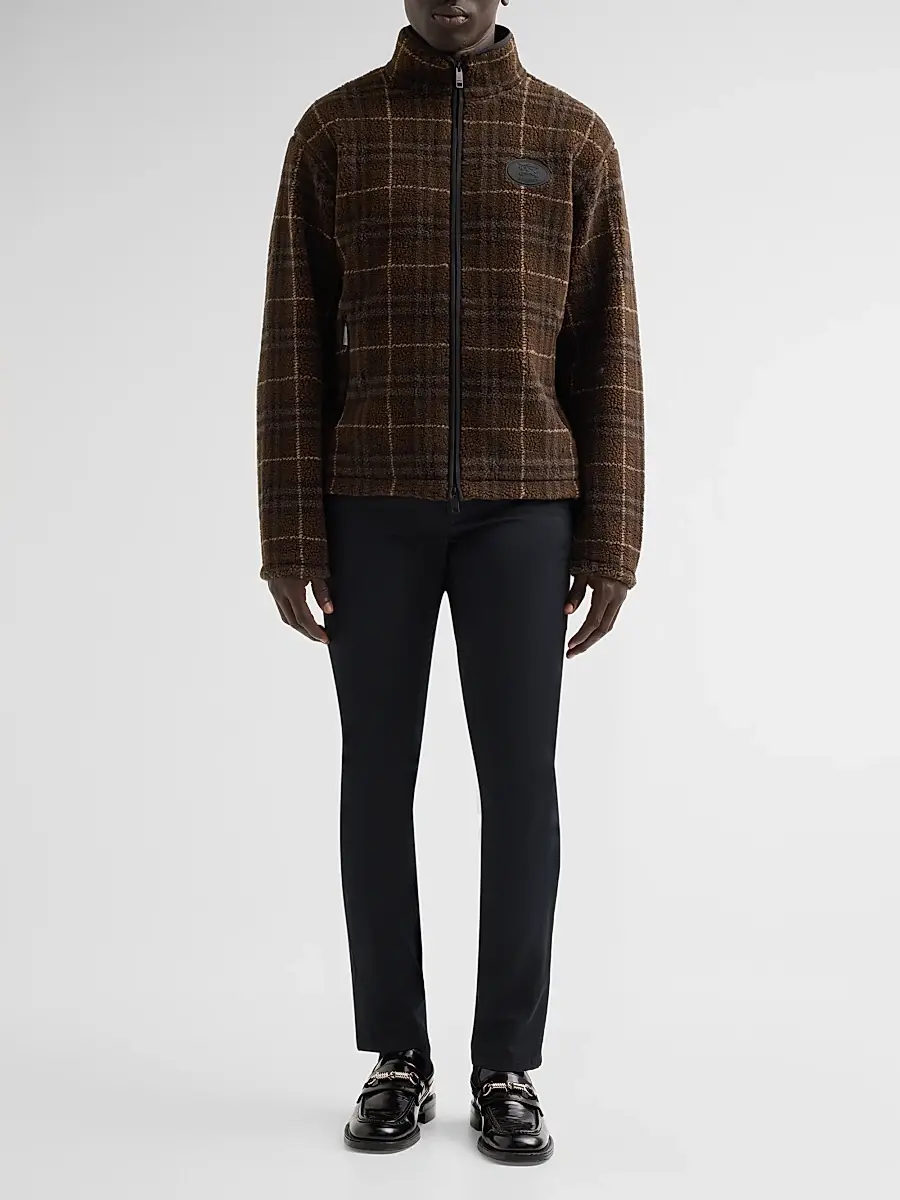 Burberry Men's Fairfax Check Funnel Neck Jacket | Thumbnail 2 Burberry Men's Fairfax Check Funnel Neck Jacket | Thumbnail 2